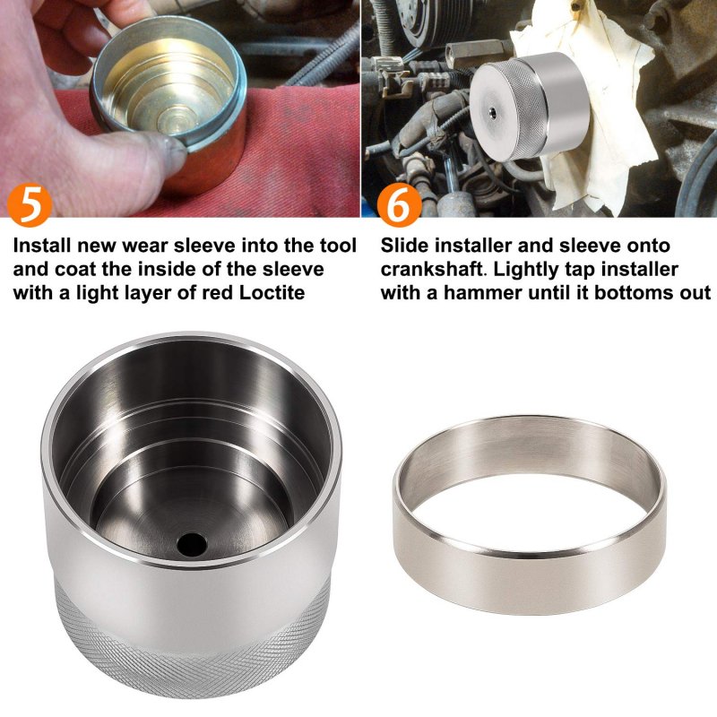 Bonbo Front Crank Wear Sleeve Installer Kit Replaces 303-761 For 03-10 Powerstroke 6 0l Crankshaft Seal Ring