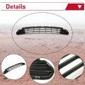 Hecasa Grille Compatible With 2010-2012 Ford Fusion Hybrid S Se Sel Sport Black Front Bumper Cover Molding Replacement For