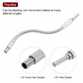 Uxcell 1 4 Hex Shank Flexible Extension Bit Shaft 250mm Soft Screwdriver Bits
