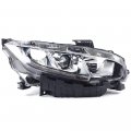 Gdae10 For 2016-2020 Honda Civic Headlight Assembly Replacement Right Passenger Side Projector Headlamps Black Chrome Housing 