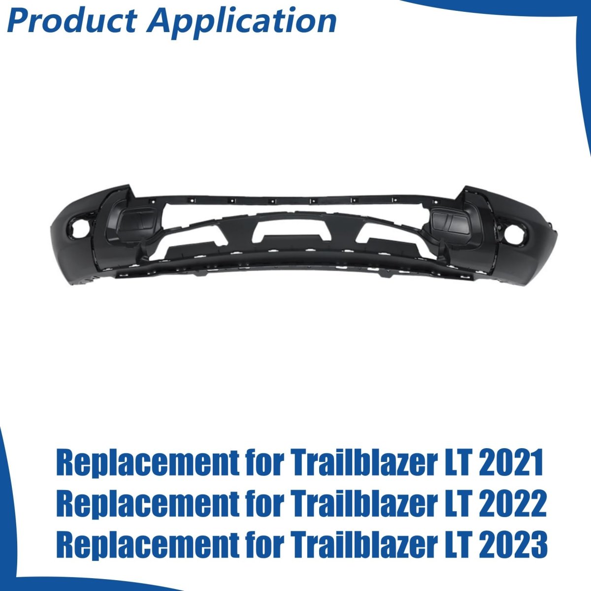 Plastic Front Bumper Cover Lower Primered Replacement For Trailblazer Lt With Fog Lamp 2021 2022 2023 42755886