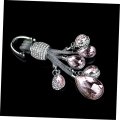 Kesyoo Keychains For Car Keys Rhinestone Keychain Zinc Alloy Charm Pendant Key Ring Ornament Crystal Hanging Diamond Handbag