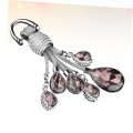 Kesyoo Keychains For Car Keys Rhinestone Keychain Zinc Alloy Charm Pendant Key Ring Ornament Crystal Hanging Diamond Handbag
