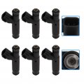 Fuel Injector Ocpty 6pcs 4 Holes Replacement Injectors Engine Part Fit For 2002-2004d Mustang 3 8l 2004d 9l 1999-20 For Ford