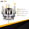 Ocpty New Wheel Hub Bearings Rear 5 Lugs Without Abs Compatible Ford Edge For Lincoln Mkx 2007-2010 With Oe 512335 Pack Of 1