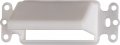 Arlington Industries Cedh1 The Scoop Single-gang Reversible Horizontal Cable Entrance Plate For Low Voltage White 