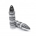 Krator Trhb108 Hand Grip New Bullet Chrome Billet Motorcyclele Hands Grip Bike Replacment Set