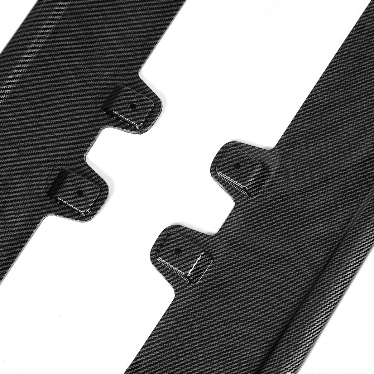Hecasa Side Skirt For 2020-2024 Toyota Gr Supra A90 Models Pair Rocker Panels Abs Plastic Carbon Fiber Printing