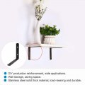Uxcell 3pcs Angle Bracket Stainless Steel 150x110mm Black Corner Brace Fastener L Shaped Right Brackets Protector With Screws