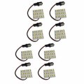 Hqrp 8-pack Ba15s Bayonet Base 9 Leds Smd 5050 Led Bulb Cool White Replacement For 1141 1156 Dutchmen Rv Toy Hauler