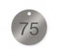 Numbered Stainless Steel Valve Tags Numbered 51-75 
