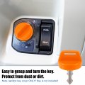X Autohaux 4pcs Utv Atv Ignition Key Cover Cap For Polaris Ranger Brutus Rzr General Ace Sportsman Scrambler Trail Boss Blazer