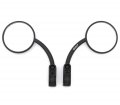 Set Of 2 Universal 3 1 Black Enduro Style Clamp-on Mirrors Motorcycle Atv Scooter Moped Dirt Bike