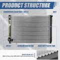 Dpi 2681 Factory Style 1-row Cooling Radiator Compatible With Toyota Sienna At Mt 04-06 Aluminum Core