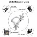Uxcell Light Truss Clamps Aluminum Alloy Stage Lighting Pipe O Clamp For 0 98-1 18inch Od Tube Max Load 100lb Single Buckle