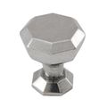 Vicenza Designs K1035 Archimedes Octagon Knob Small Vintage Pewter 