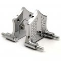 Httmt- Us-tghd-had006-1 25 -cd 1 Chrome Front Fender Brackets Spacers Compatible With 5 50 21 H-d Touring 1984-2013 See Fitment