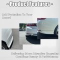 Kuafu Rear Bumper Spoiler Lip Splitter Underbody Compatible With 2016-2017 Honda Accord 4 Door Sedan Pair Black Trim Diffuser