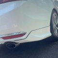 Kuafu Rear Bumper Spoiler Lip Splitter Underbody Compatible With 2016-2017 Honda Accord 4 Door Sedan Pair Black Trim Diffuser