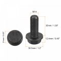 Uxcell Metric M14x35mm Hex Flange Bolts 4pcs 10 9 Grade Carbon Steel Hexagon Head Screws