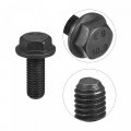 Uxcell Metric M14x35mm Hex Flange Bolts 4pcs 10 9 Grade Carbon Steel Hexagon Head Screws