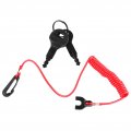 Qiilu Ignition Key Switch Outboard 175974 With Safety Lanyard Fit For Evinrude Johnson Brp