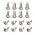 Uxcell M4-0 7x8mm Flat Head Torx Anti Theft Machine Screws 16pcs 304 Stainless Steel Drive Countersunk Full Thread