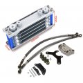 Engine Oil Cooling Cooler Radiator Set For 70 110 125 140cc Pit Dirt Bike Atv Motorcycle Blue1 