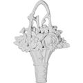 Ekena Millwork Onl04x06x01fl 4 4-inch W X 6 1 H 7 8-inch P Flower Basket Center Onlay 