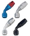 Fragola 3000 Series Power Flow 45 Degree Bent Tube Hose End -10 An Clear 