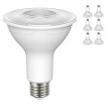Satco Led Par30l Lamp 8 5w 75w Equivalent 4000k Cool White 90 Cri 40a Beam Angle Dimmable Medium Base 120v Clear Finish A Part 