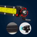 37 In 180w Yellow Single Row Led Light Bar 3000k Spot Flood Beam For Trucks Suv Atv Utv Off Road Vehicles Ip67 Waterproof With 