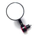 Yibid 1pcs Left Side Motorcycle Bar End Mirrors Red Rearview For 22mm 7 8 Inch Handlebar Kawasaki Yamaha Honda Suzuki Cafe