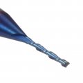 Uxcell Spiral Cnc Router Bit 16 Diameter 4 Shank Up Cut 2 Flutes Blue Nano Coated Solid Carbide End Mill Milling Bits With 1