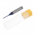 Uxcell Spiral Cnc Router Bit 16 Diameter 4 Shank Up Cut 2 Flutes Blue Nano Coated Solid Carbide End Mill Milling Bits With 1