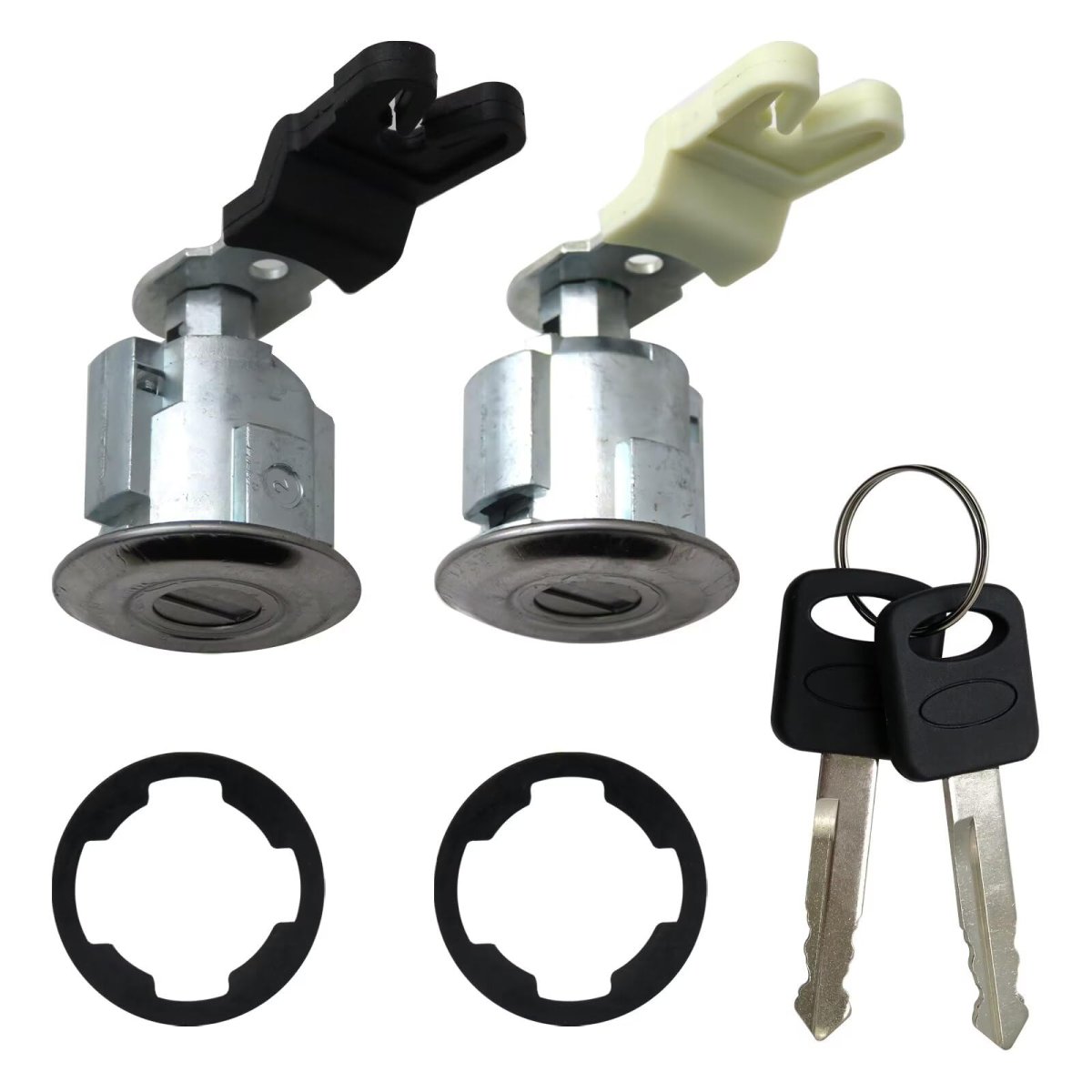 Nghtmre Door Lock And Key Ignition Cylinder Set Replacement Am124084818 Update For 1996-97 Ford F350 Truck 2x