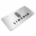 Ipick Image For Lincoln 3d Dual Logo Mirror Chrome Stainless Steel License Plate Made In The Usa Official Licensed