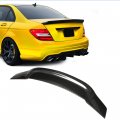 Kuafu Truck Spoiler Compatible With 2008-2014 Mercedes Benz W204 C-class C63 All Sedan Models Rear Trunk Lid Wing Lip Splitter