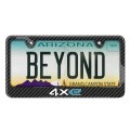 Jeep 4xe Black Carbon Fiber Look Abs Plastic License Plate Frame Official Licensed 12 In X 6 Universal Fit For Car Suv Truck