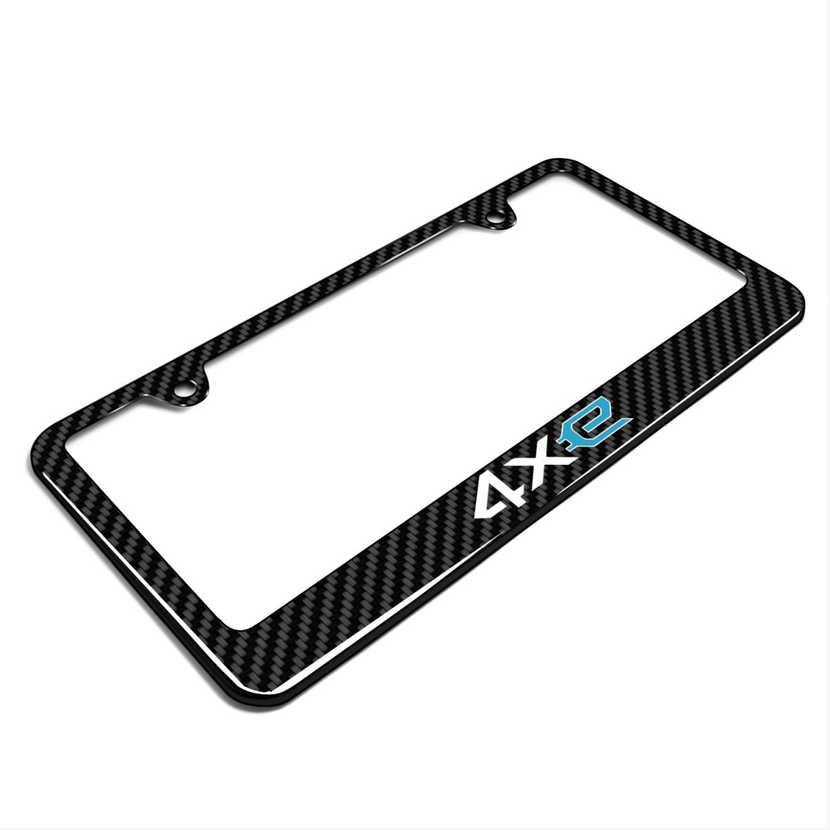 Jeep 4xe Black Carbon Fiber Look Abs Plastic License Plate Frame Official Licensed 12 In X 6 Universal Fit For Car Suv Truck