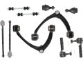 Upper Control Arm Ball Joint Tie Rod And Sway Bar Link Kit For 2007-2013 Cadillac Escalade Ext Crew Cab Pickup 4-door 
