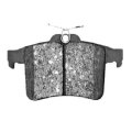 Disc Brake Pads For Jaguar Xkr-s 2012 Low Metallic Friction Electronic Wear Sensor 2 53 Inner Height 4 80 In Pad Width