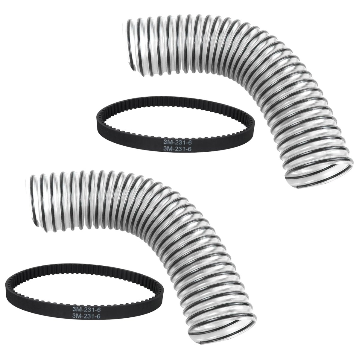 Vacuum Cleaner Replacement Lower Duct Hose And Belt Set For Shark Nv500c Nv500co Nv500q Nv500w Nv500wc Nv500wtv Nv501 2 Pack