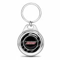 Ipick Image For Chevrolet Camaro Ss Real Black Carbon Fiber Chrome Roundel Metal Case Key Chain Keychain Official Licensed