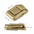 Uxcell Toggle Catch Lock 48mm Retro Decorative Brass Hasp W Screws For Suitcase Chest Trunk Latch Clasp Pack Of 5