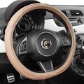 Alpena 10706 Beige Leather Steering Wheel Cover 