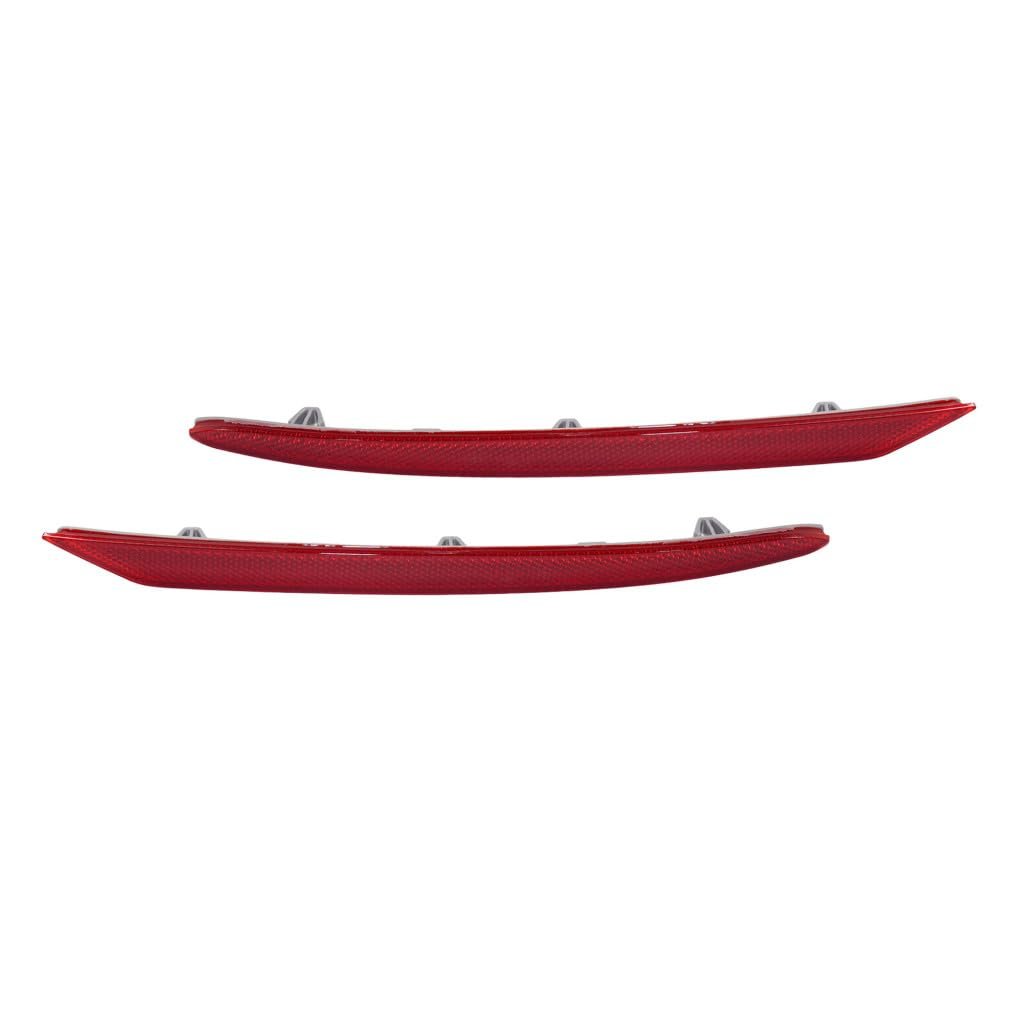 Ford Fusion Police Responder Hybrid 2019 2020 Bumper Reflector Driver And Passenger Side Pair Rear Red Lens Replacement For