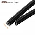 Uxcell Screen Spline 0 18 X 25ft Round Window Repair Retainer For Door Screens Replacement Black