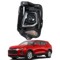 1pc Replacement For Blazer 2019-2021 Left Side Headlight Headlamp Assembly Hid Black Housing 84788649 