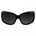 Rodeo Queen 2 Pairs Of Padded Motorcycle Sunglasses For Women Fashionable Black Frame W Bling Rhinestones Smoke Gradient Lenses